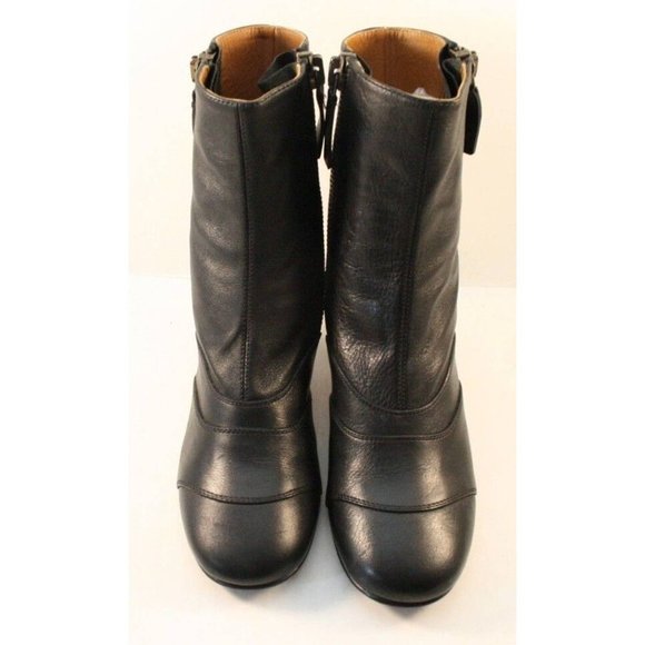 Chloé Black Leather Lexie Ankle Booties Womens Size EUR 36M - Picture 6 of 10